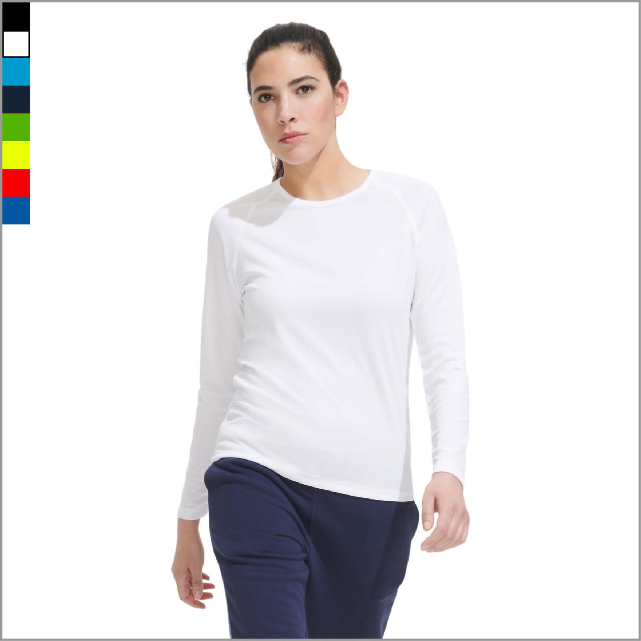 SPORTY LSL W pikkade varrukatega naiste spordisärk SPORTY LSL W pikkade varrukatega naiste spordisärk