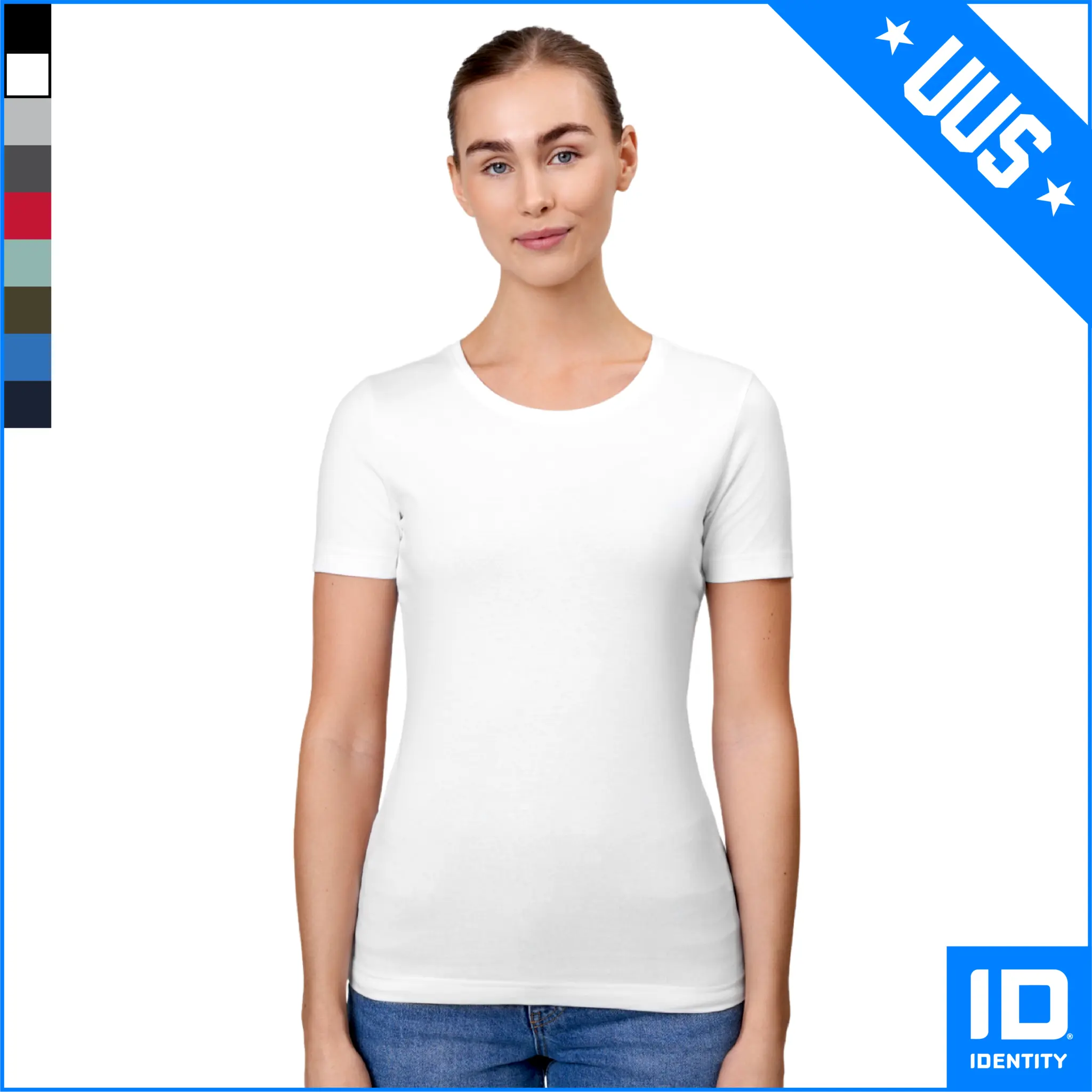 ID0595 naiste stretš, õrnalt veniv t-särk ID0595 naiste stretš, õrnalt veniv t-särk