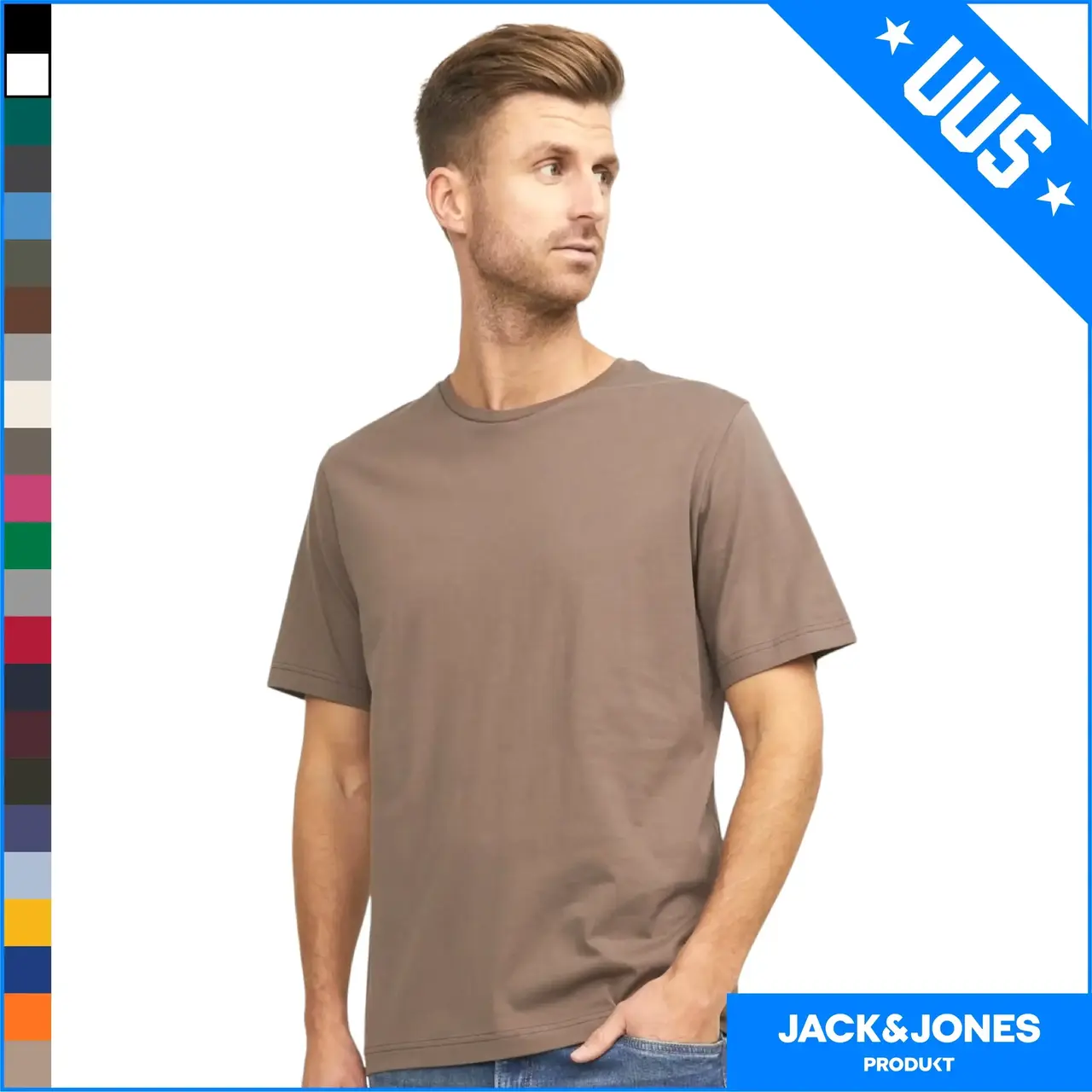 JJ7526 Jack & Jones unisex klassikaline t-särk JJ7526 Jack & Jones unisex klassikaline t-särk