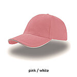 LIBERTY SANDWICH kontrastse äärega nokamüts, roosa / valge