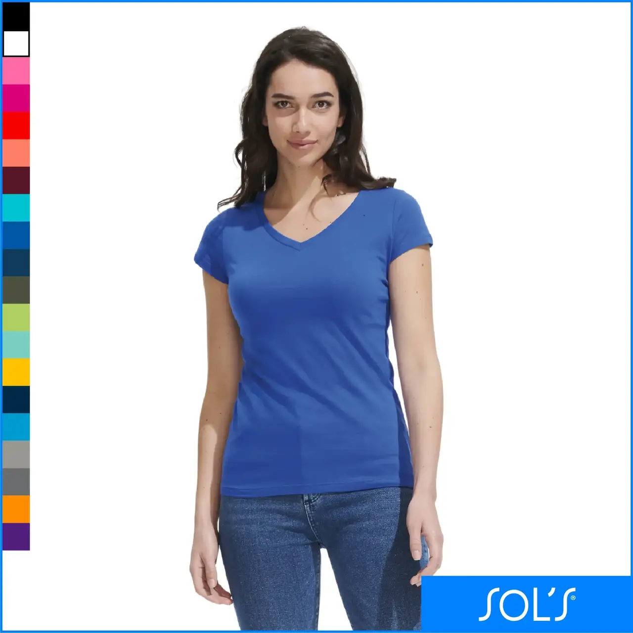 MOON naiste v-kaelusega t-särk MOON naiste v-kaelusega t-särk