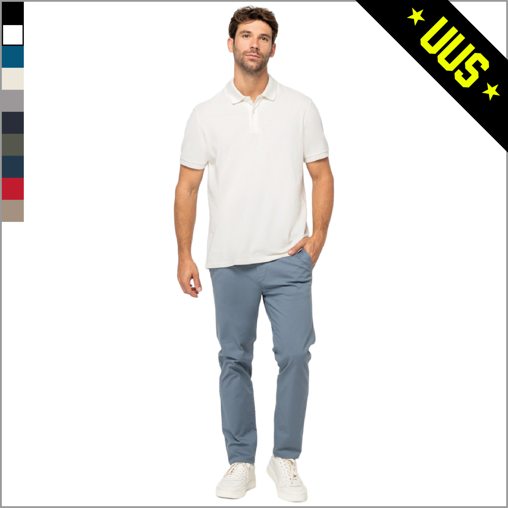 NS207 orgaanilisest kangast meeste polosärk NS207 orgaanilisest kangast meeste polosärk