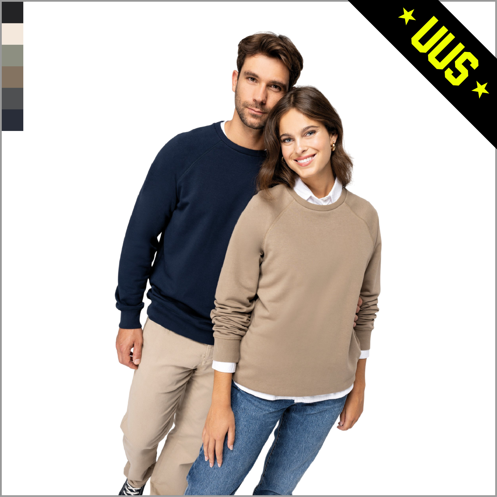 NS423 raglaanlõikega orgaanilisest kangast pusa NS423 raglaanlõikega orgaanilisest kangast pusa