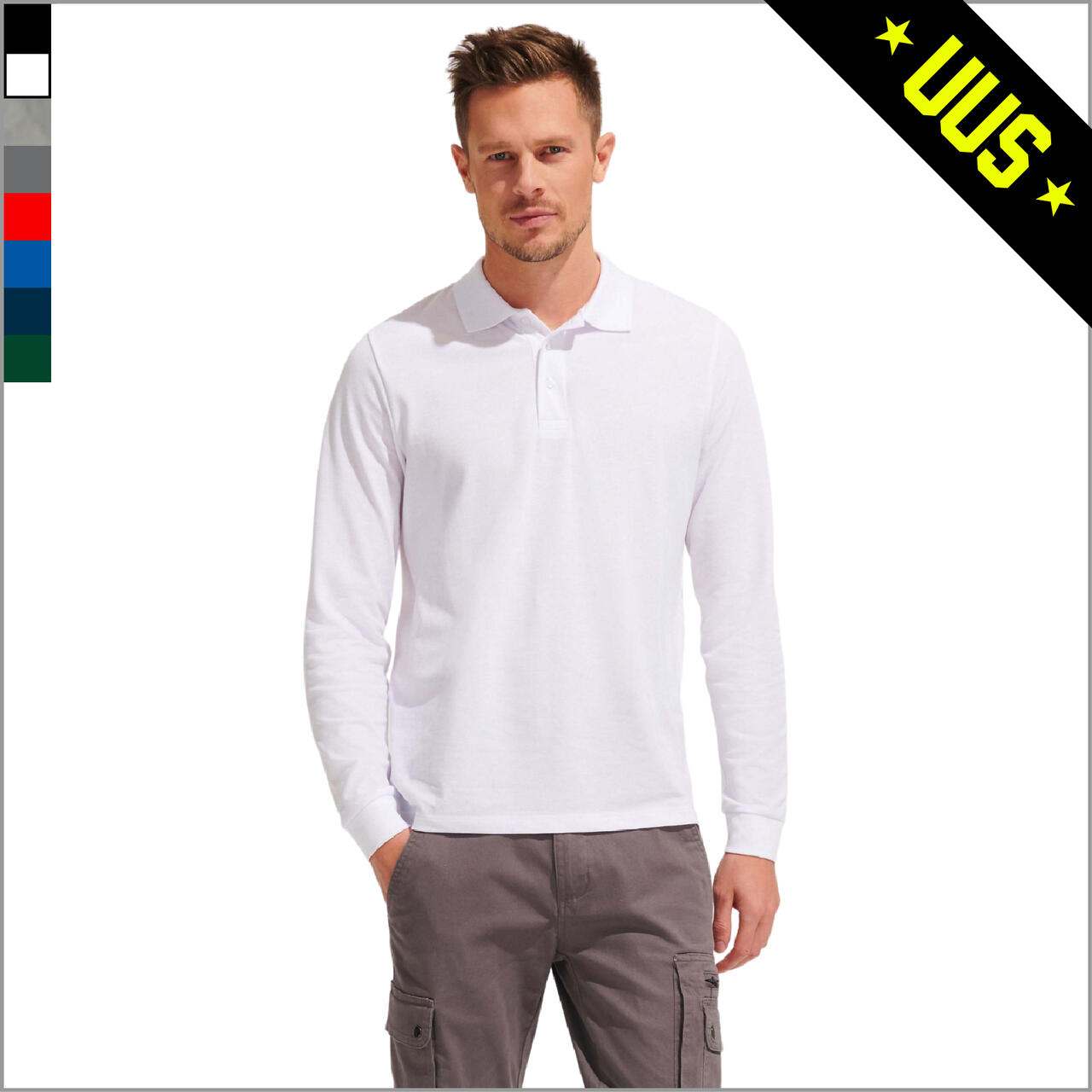 PRIME LSL pikkade varrukatega unisex polosärk PRIME LSL pikkade varrukatega unisex polosärk