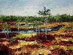 &quot;Contrasts. Marsh&quot;. 2020. Oil on canvas. 90x120 cm. Private collection