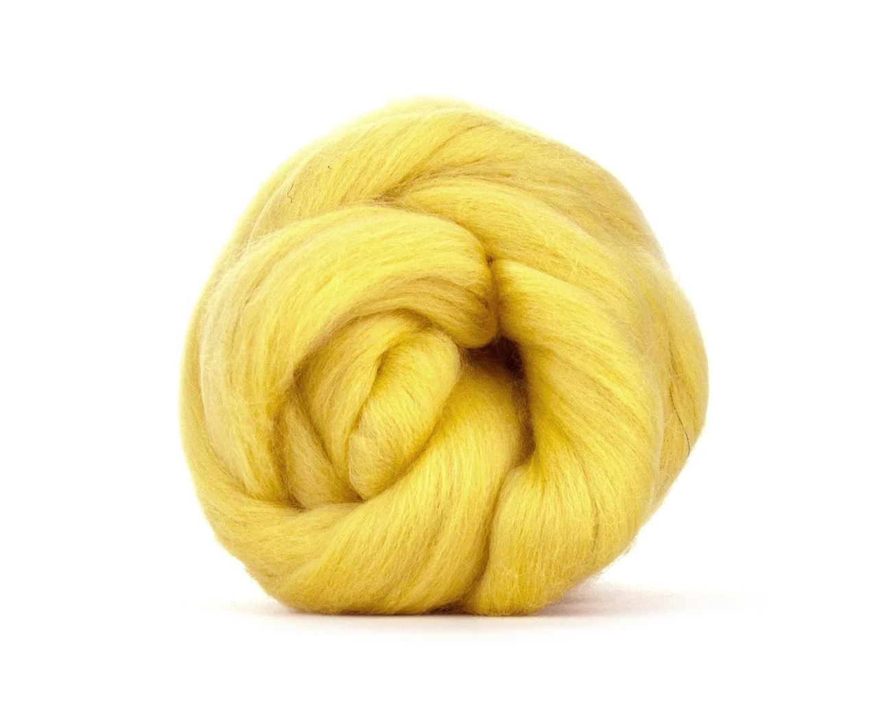 Pastel yellow Catkin Merino top Pastel yellow Catkin Merino top