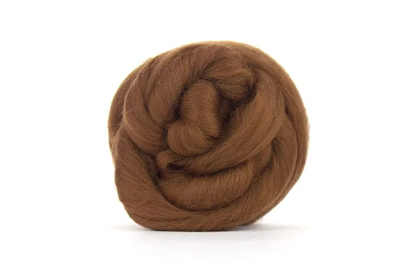Medium brown dyed Chocolate Merino top Medium brown dyed Chocolate Merino top