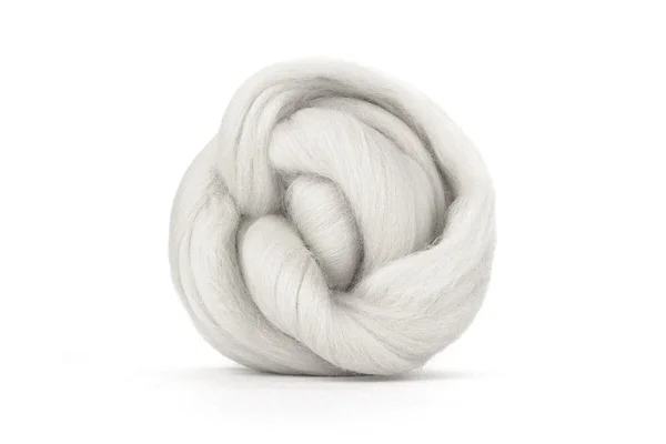 Cold white dyed Lightning Merino top Cold white dyed Lightning Merino top