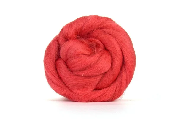 Orange-tinted pink Coral Merino top Orange-tinted pink Coral Merino top