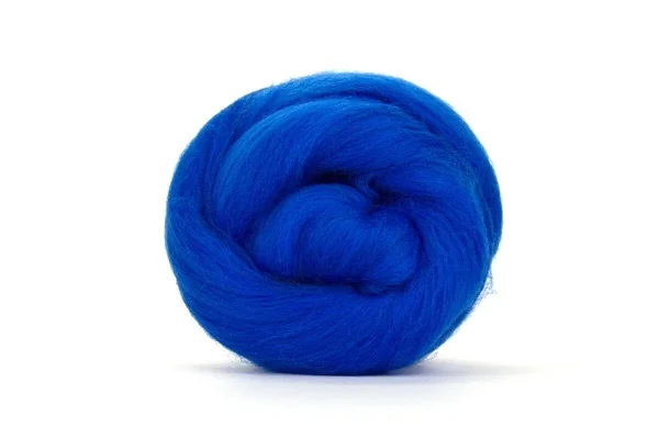 Clear medium blue Royal Merino top Clear medium blue Royal Merino top