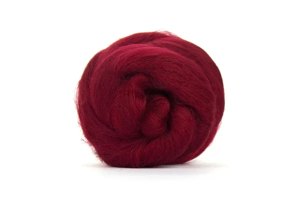 Deep red dyed Ruby Merino top Deep red dyed Ruby Merino top
