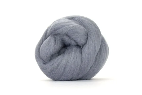 Medium grey Ash dyed Merino top Medium grey Ash dyed Merino top