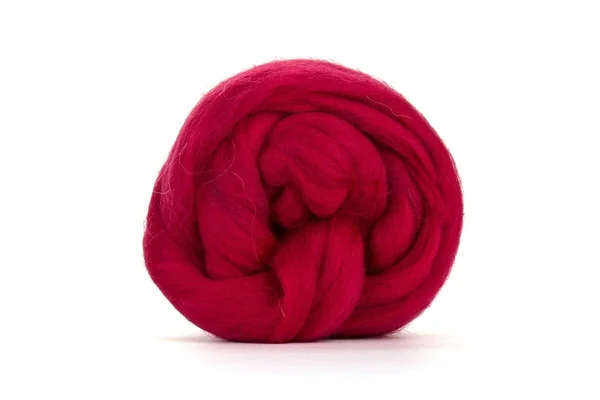 Pinkish red Crimson Merino top Pinkish red Crimson Merino top
