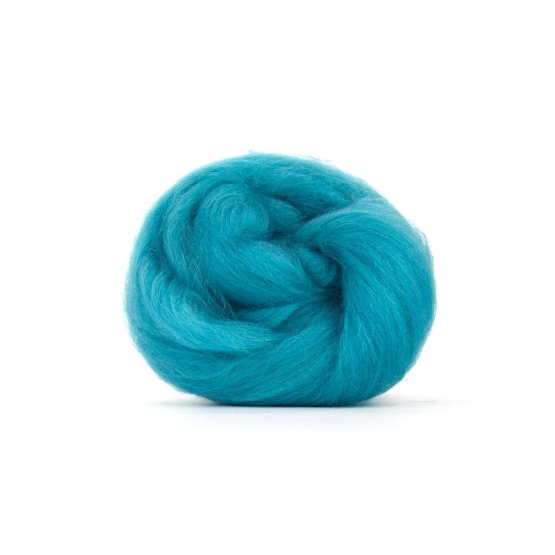 Cerulean turquoise Corriedale top Cerulean turquoise Corriedale top