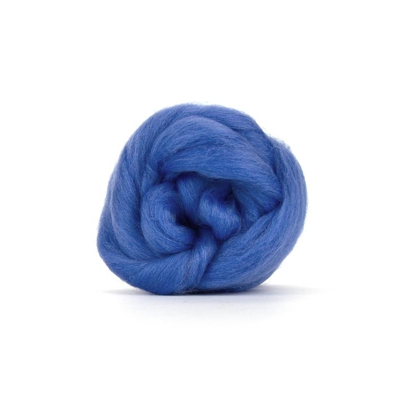Cornflower medium light blue Corriedale top Cornflower medium light blue Corriedale top