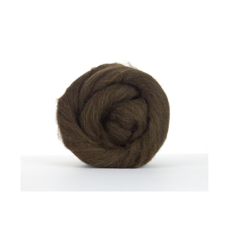 Natural brown Corriedale top Natural brown Corriedale top