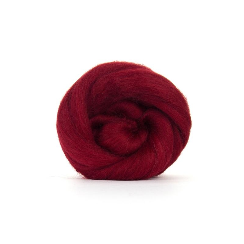 Ruby Corriedale top Ruby Corriedale top