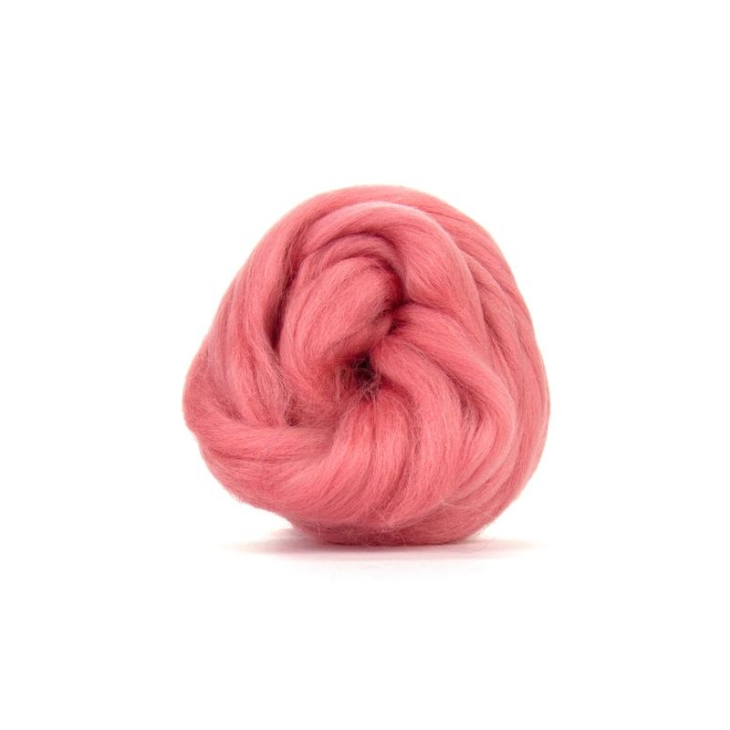 Pink salmon Corriedale top Pink salmon Corriedale top