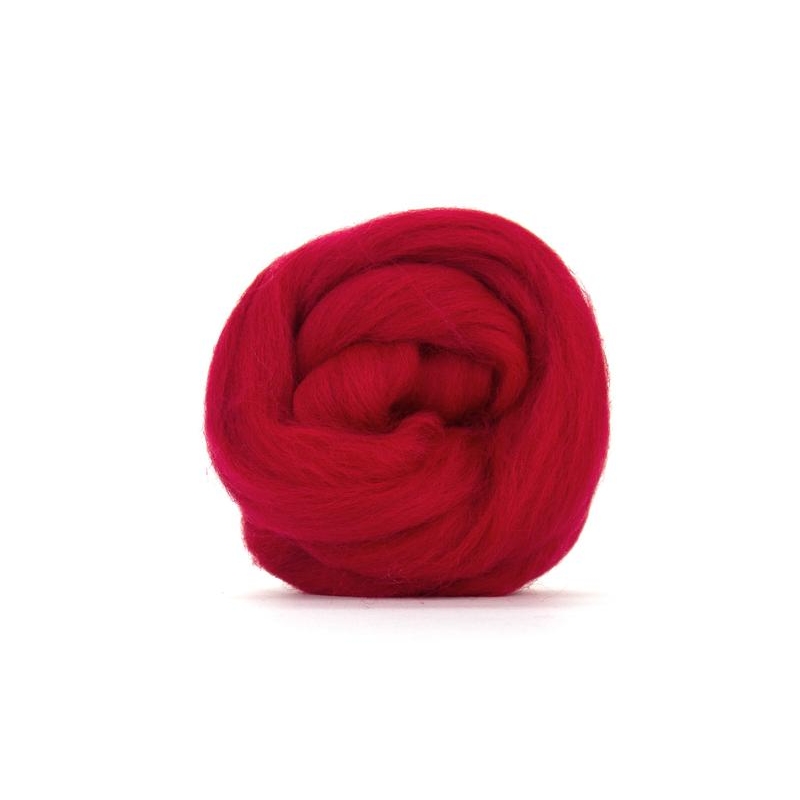 Scarlet Corriedale top Scarlet Corriedale top