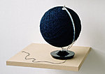 from CONVERSATION WITH SVEA wool yarn, parts of a globe etc.