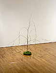 MIXED FOREST birch and spruce plants, branches made of wire and thread, artificial spruce branches, moss etc.