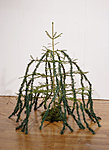 MIXED FOREST birch and spruce plants, branches made of wire and thread, artificial spruce branches, moss etc.