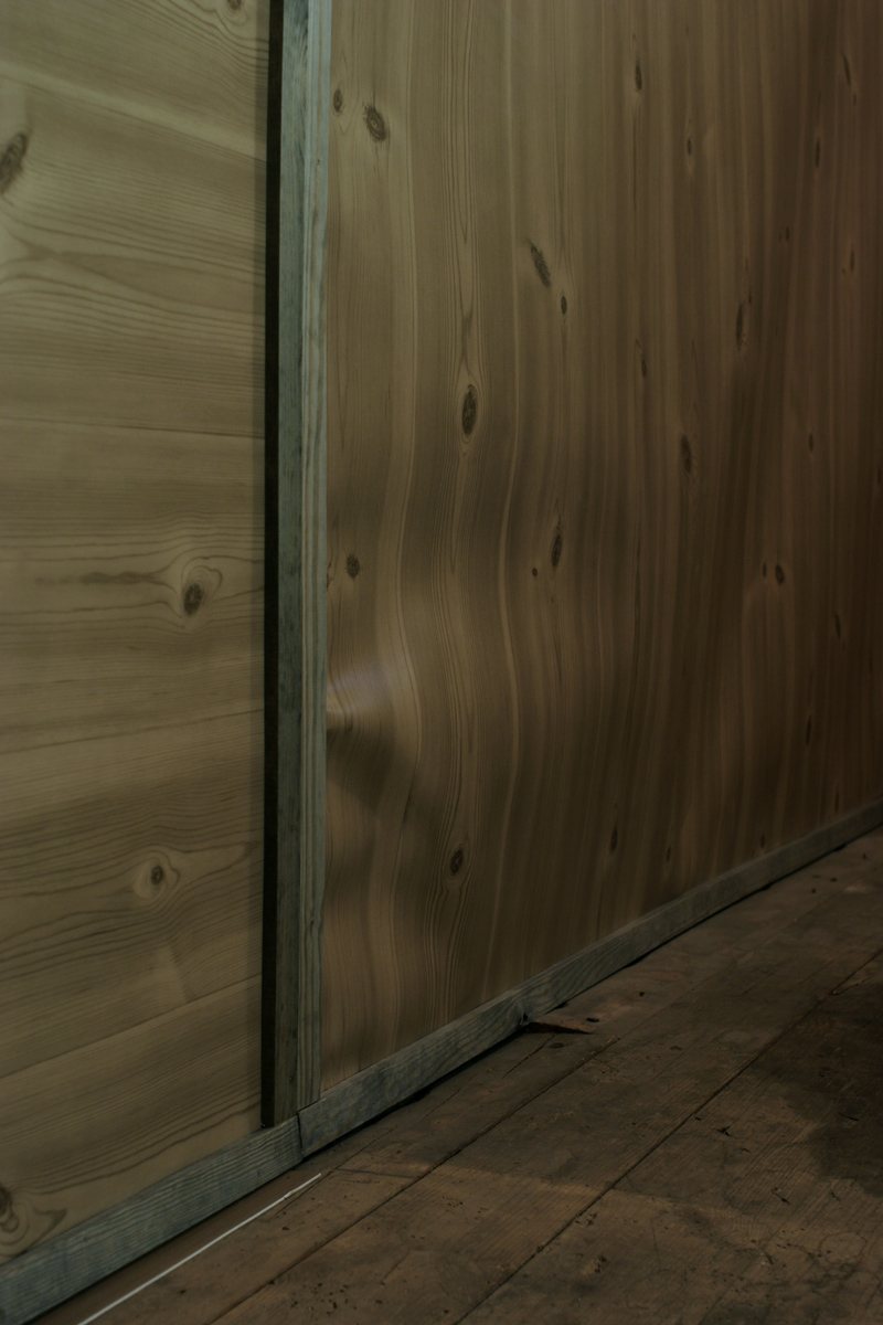  MY TRANSLATED ME vinyl sheet floor, brass sconces, wood etc.