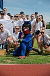 Maskott ja lennuakadeemia esindus üliõpilaste suvemängudel 2022. aastal. Foto: Gregor Kiin