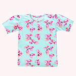 Children clothes: Handmade flower t-shirt for girls