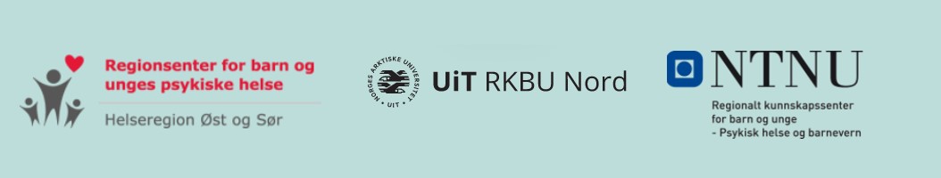 Logo for RBUP, RKBU Nord og RKBU Midt