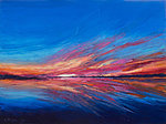 &quot;Great Paintwork by Nature&quot; Oil on canvas, 80x60cm. Nature creates beautiful sunsets without any Instagram filters