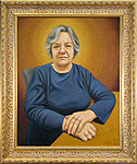 &quot;Marje&quot; Oil on canvas, 40x50 cm. A commissioned portrait painting.