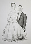 &quot;Dance stars&quot; Graphite (2B and 6B) on paper, 297x420 mm. A commissioned drawing.