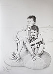 &quot;Brothers&quot; HB-8B pencil on A1 (594x841 mm) paper. Commissioned drawing.