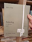 Nekrolog, primera melodía dodecafónica que compuso.