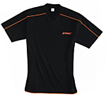 Stihl genuine v neck t shirt black lmd