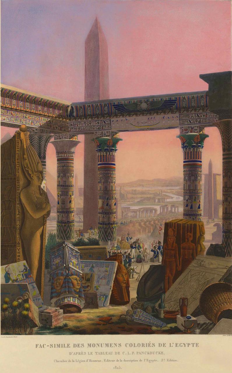 “Description de l'Égypte” teise väljaande esikülg. Sari ilmus 1809-1822. Wikimedia Commons