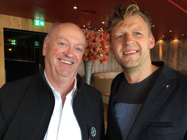 Marek Rannala (Mobility Product Manager at Positium, right) met with Graham Currie (Monash University, left) in Amsterdam at a public transport planning training course. 