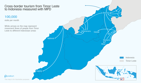 Cross-border tourism from Timor Leste to Indonesia based on MPD