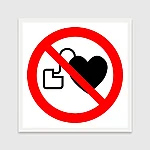 P007 no access for people with active implanted cardiac devices 2