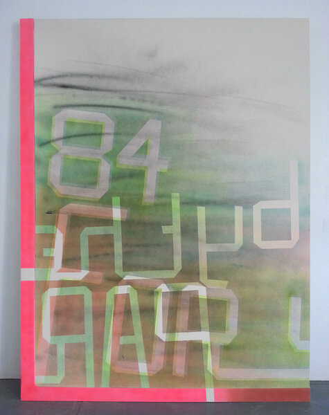 84 Forsyth, 2013, acrylic on canvas, acrylic on canvas over wood artist&#x27;s frame, 99 3/4 x 75 1/2 inches