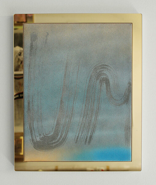 Umbro, 2014, acrylic on canvas, plexiglas and PVC artist&#x27;s frame, 16 x 13 inches