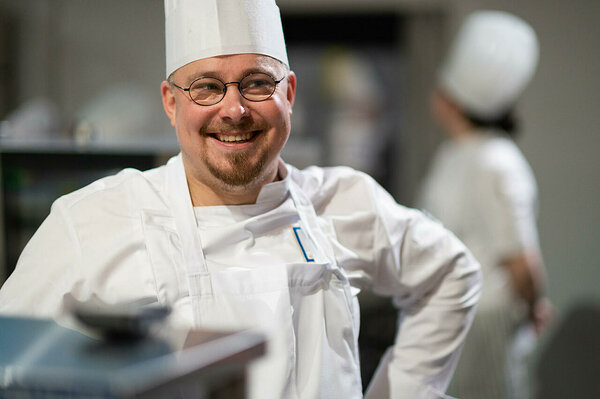 Anssi in the Chef of the Year final on October 29, 2021 / Photo by Santeri Stenvall