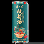 Jianlibao sour plum soup can 330ml 24 of mojito flavored(0 sugar,0 fat)