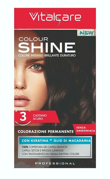 Vitalcare colour shine juuksevärv 3 tumepruun