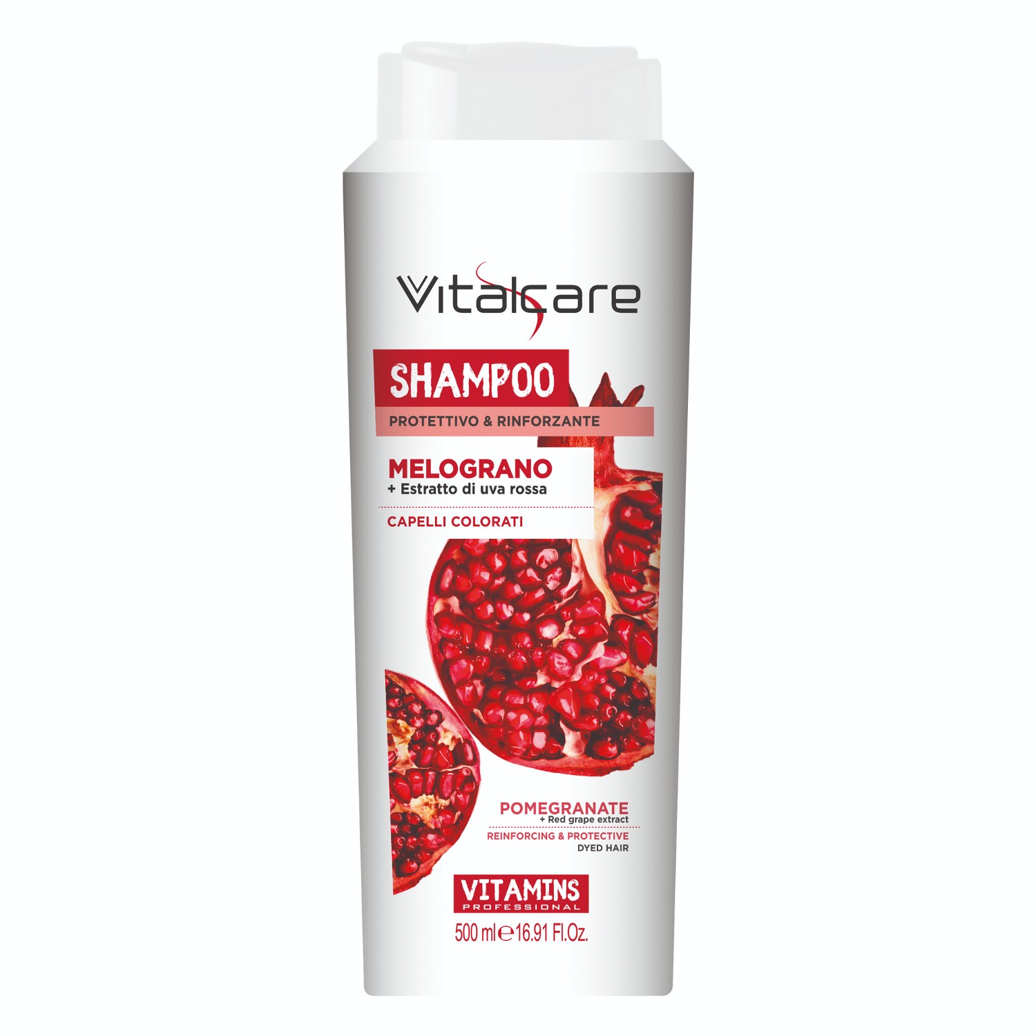 Vitalcare-Vitamins-Pomegranate-šampoon-500ml Vitalcare-Vitamins-Pomegranate-šampoon-500ml