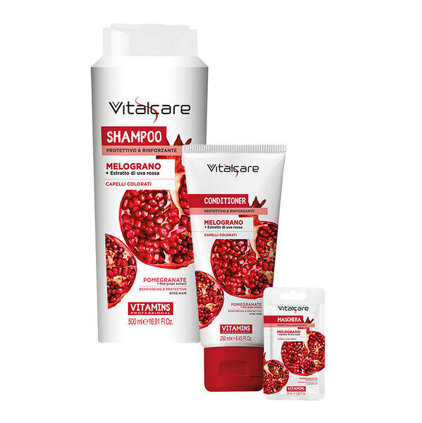 Vitalcare pomegranate juuksehoolduskomplekt