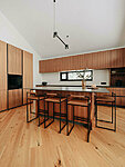 bespoke walnut veneer kitchen furniture