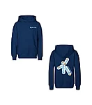 Emili kool laste kapuutsiga pusa tumesinine l4 wear print