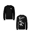 Emili kool laste pusa must l1 wear print